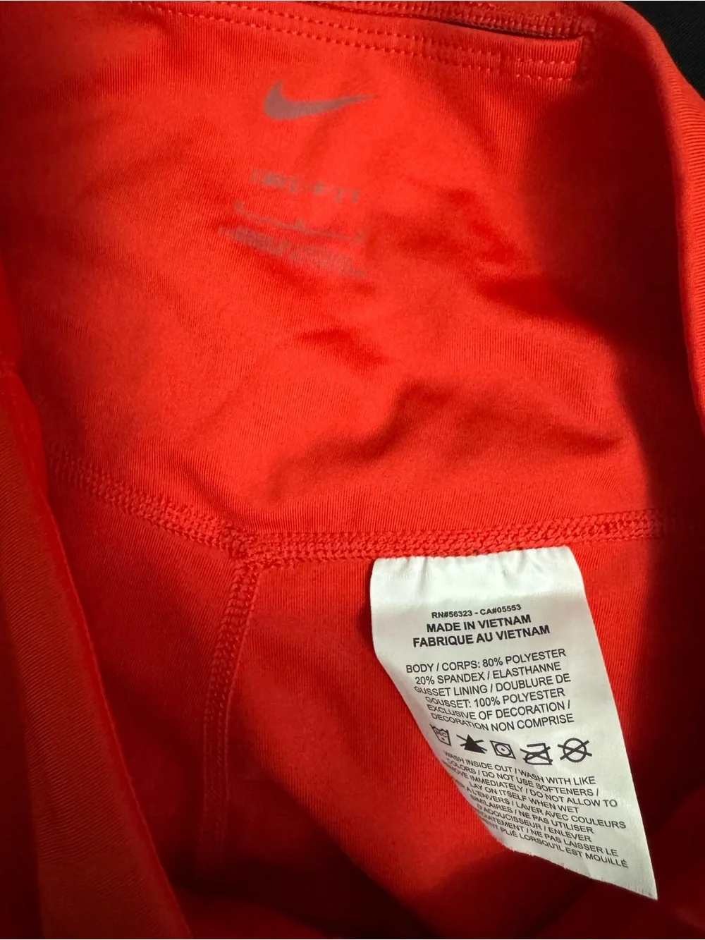 Nike Red Dri-FIT Active Top